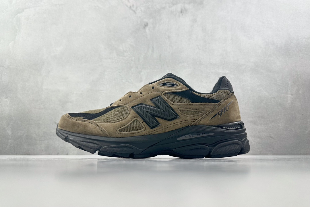 总裁Plus 320 顶级原版 JJJJound x New Balance NB 990 V3 浅棕色 M990JJ3