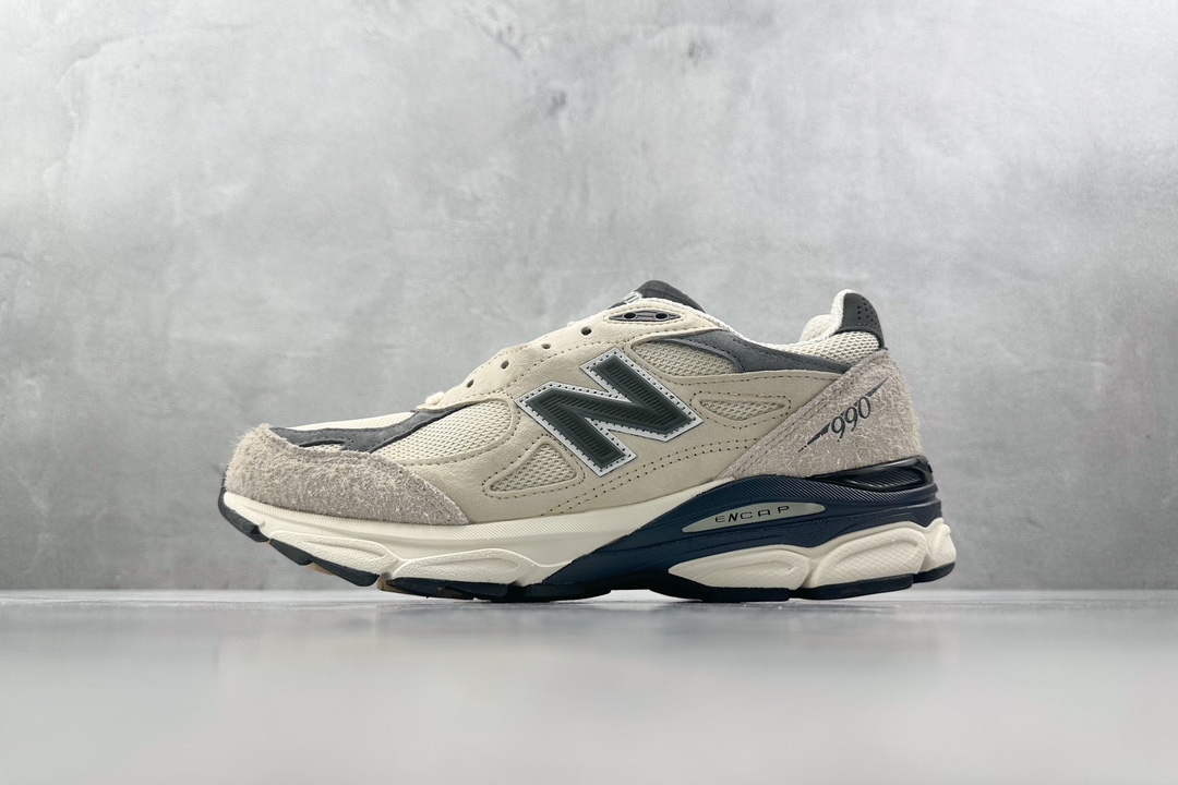 总裁Plus 320 顶级原版 New Balance NB 990 V3 米色 M990AD3