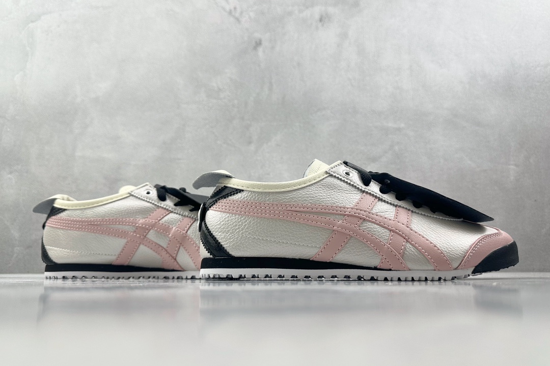 SC 160 【定制球鞋】渠道特供 Onitsuka Tiger鬼塚虎MEXICO 66 银黑粉 1183B493-100