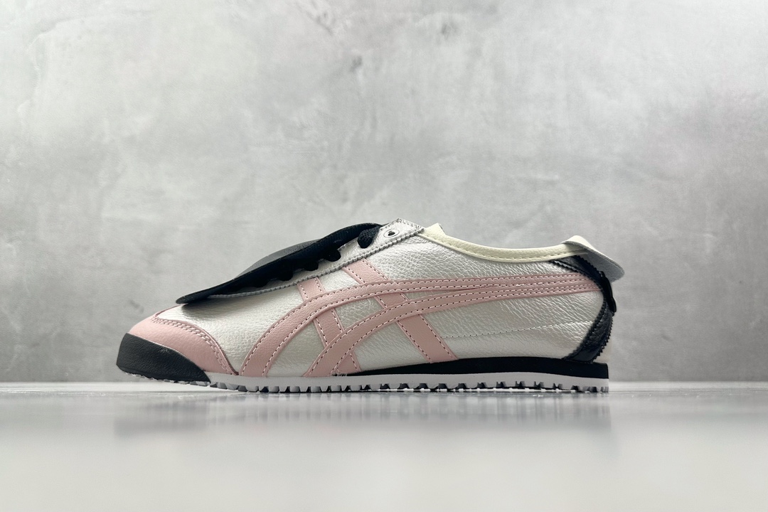 SC 160 【定制球鞋】渠道特供 Onitsuka Tiger鬼塚虎MEXICO 66 银黑粉 1183B493-100