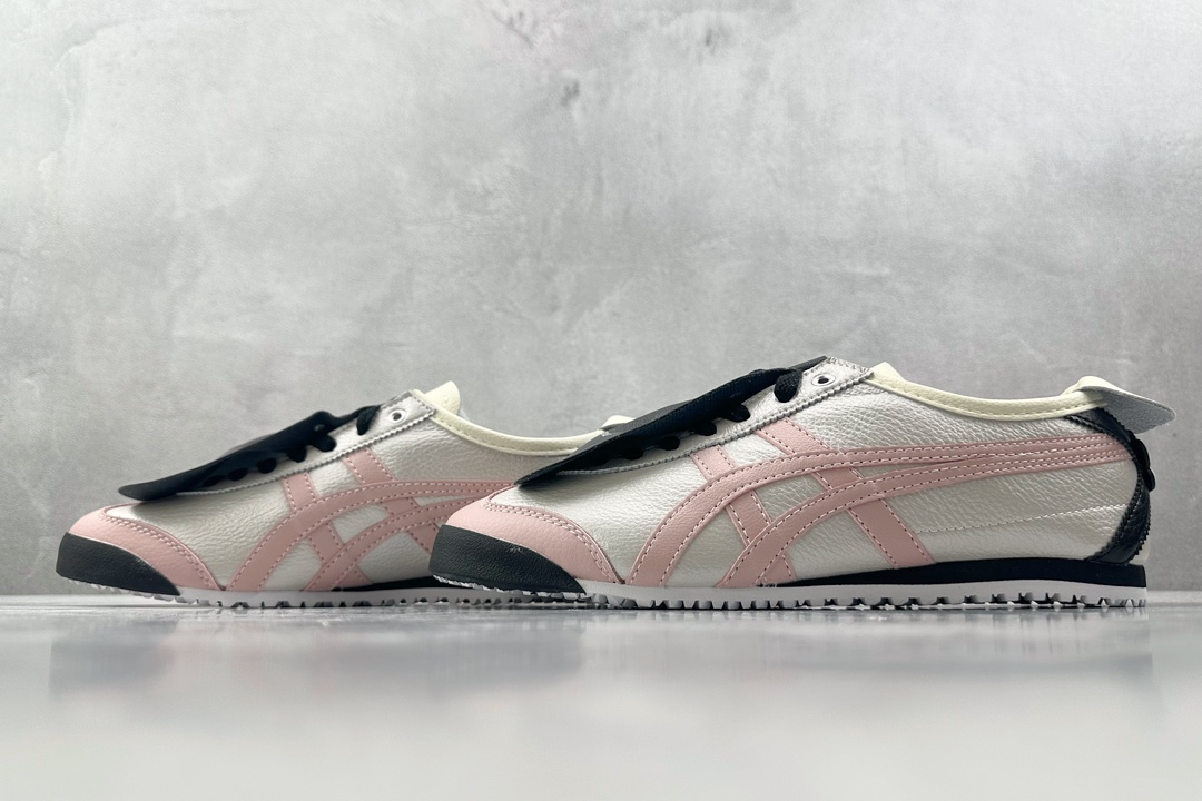 SC 160 【定制球鞋】渠道特供 Onitsuka Tiger鬼塚虎MEXICO 66 银黑粉 1183B493-100