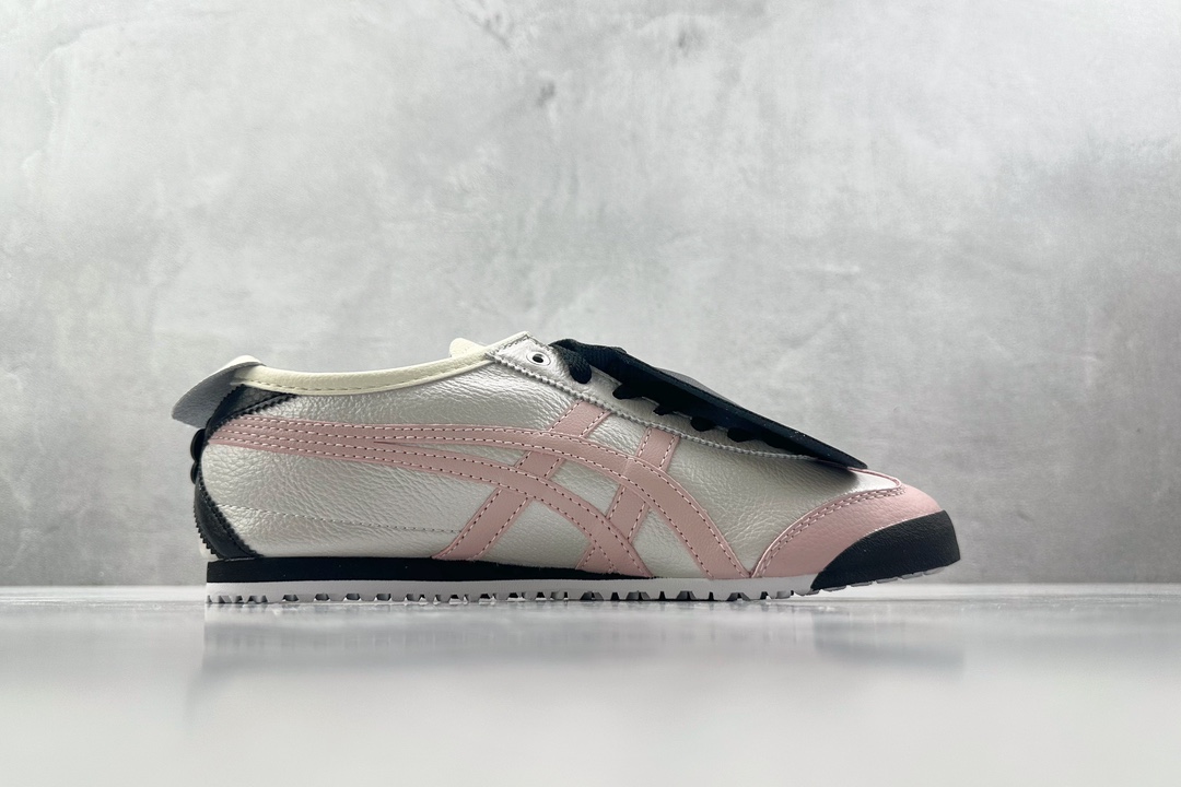 SC 160 【定制球鞋】渠道特供 Onitsuka Tiger鬼塚虎MEXICO 66 银黑粉 1183B493-100