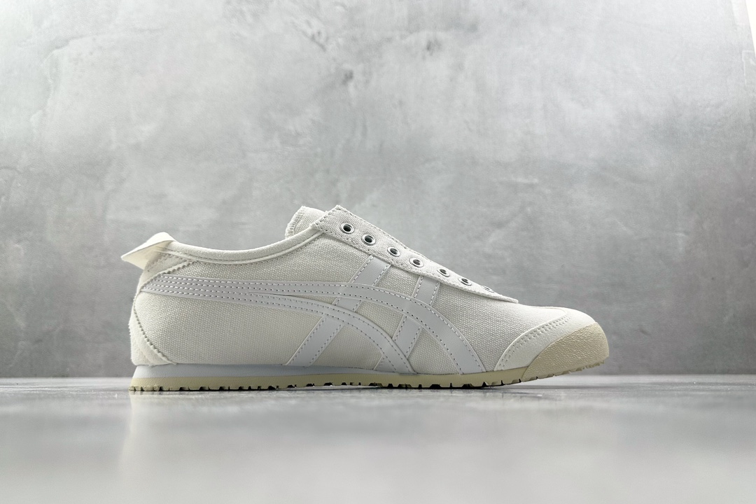 PK帆布特价 
全新工厂开发 Onitsuka Tiger鬼塚虎 MEXICO 66 slip-on白色