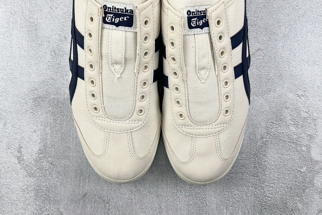 PK帆布特价 
全新工厂开发 Onitsuka Tiger鬼塚虎 MEXICO 66 slip-on 米