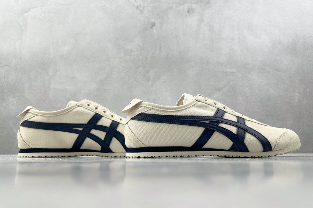 PK帆布特价 
全新工厂开发 Onitsuka Tiger鬼塚虎 MEXICO 66 slip-on 米