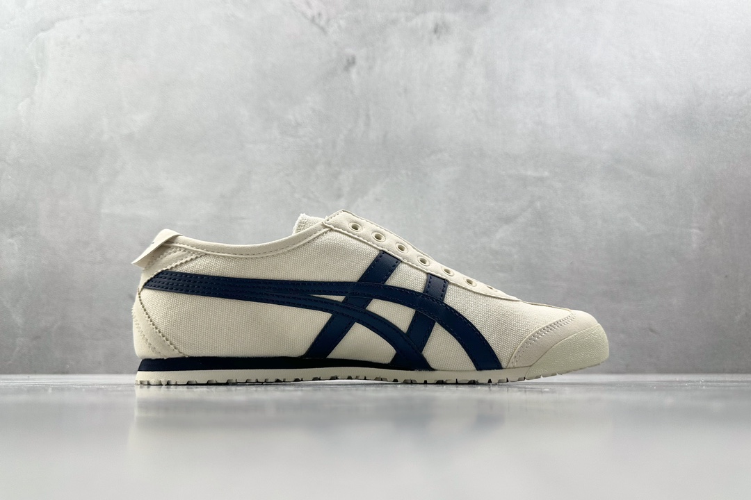 PK帆布特价 
全新工厂开发 Onitsuka Tiger鬼塚虎 MEXICO 66 slip-on 米