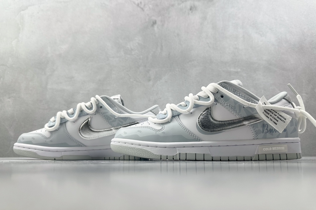 特价 
【定制球鞋】 Nike Dunk Low Retro 白银 浅灰蓝

货号：HF0730-160