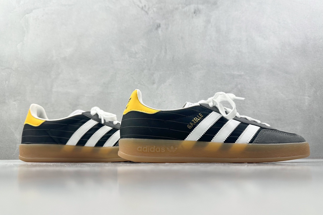 adidas originals GAZELLE INDOOR ”Olympic/Black/White/Gum” 黑色  IF9642