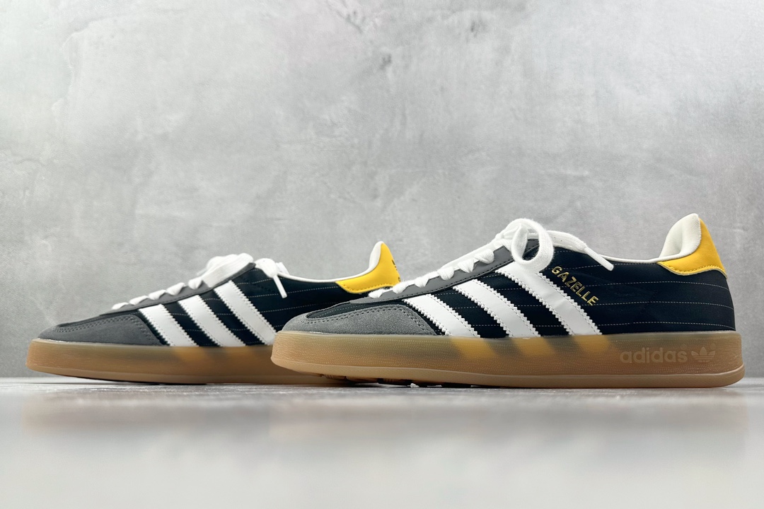 adidas originals GAZELLE INDOOR ”Olympic/Black/White/Gum” 黑色  IF9642