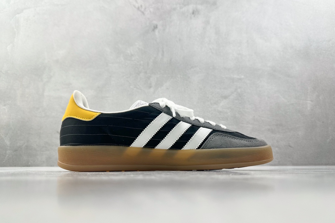 adidas originals GAZELLE INDOOR ”Olympic/Black/White/Gum” 黑色  IF9642