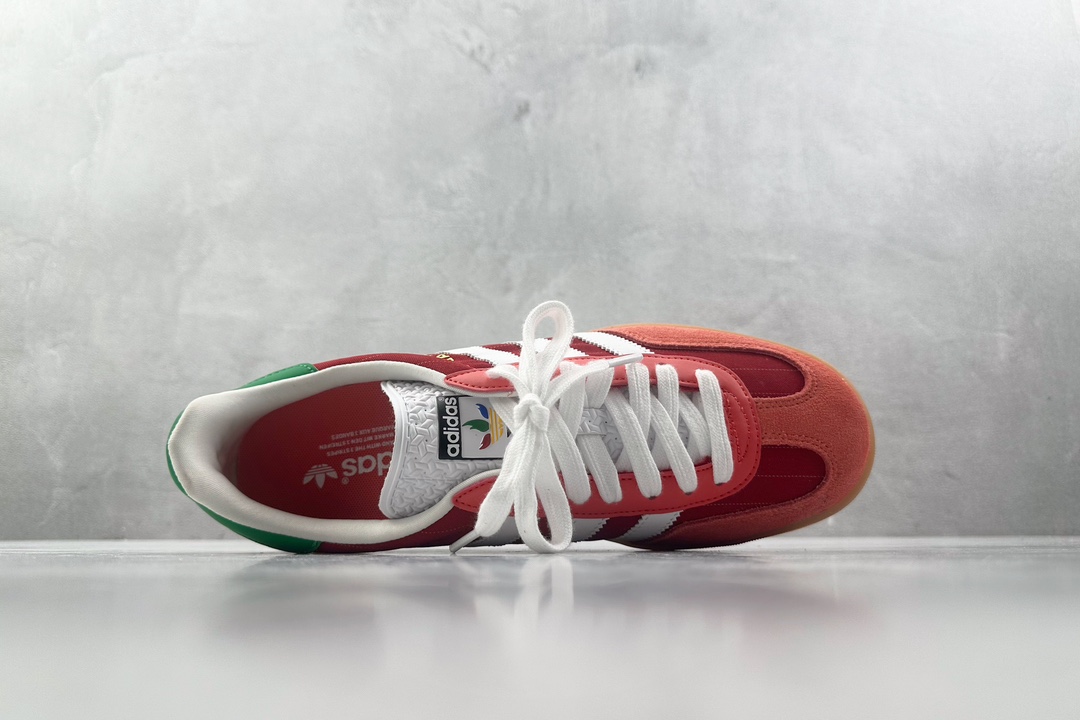 adidas originals GAZELLE INDOOR 红白绿  IF9641