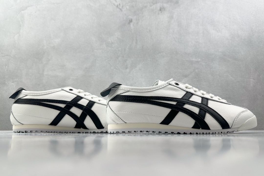 渠道特供 二层跑量 Onitsuka Tiger鬼塚虎 MEXICO 66 白黑  D508K-0190