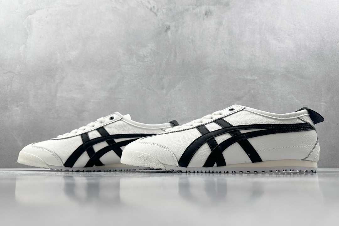 渠道特供 二层跑量 Onitsuka Tiger鬼塚虎 MEXICO 66 白黑  D508K-0190