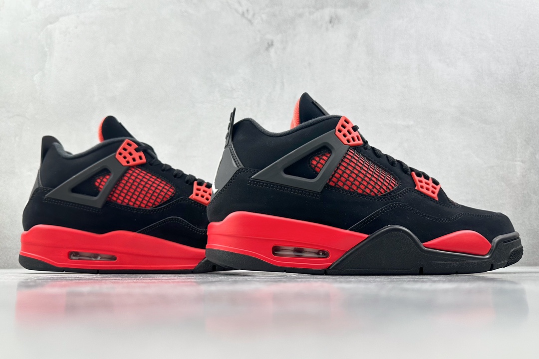 Jordan Air Jordan 4 retro ”'red thunder”' 红雷电 黑红 CT8527-016