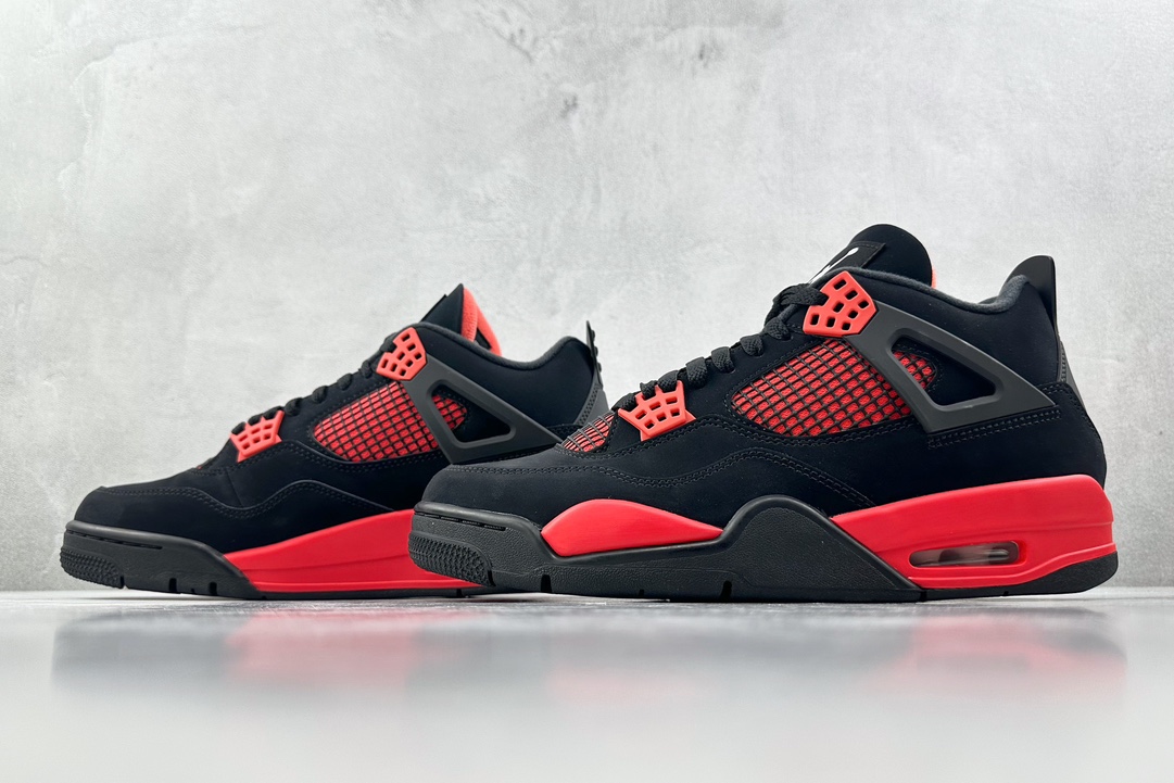 Jordan Air Jordan 4 retro ”'red thunder”' 红雷电 黑红 CT8527-016