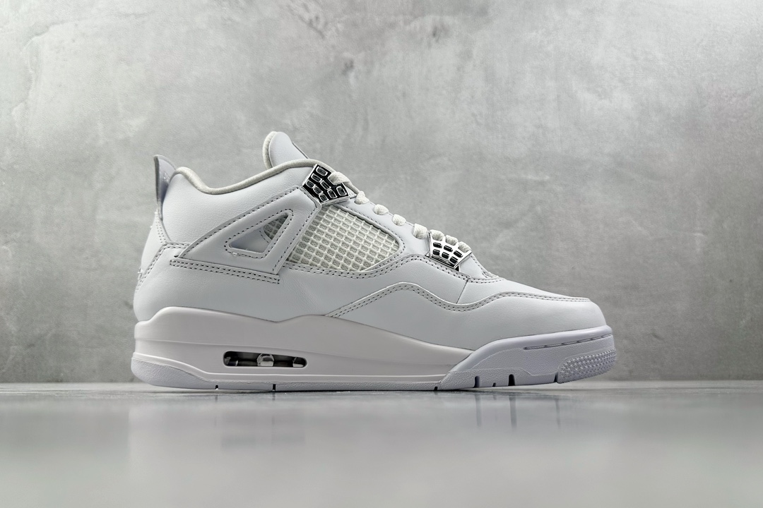 Jordan Air Jordan 4 retro pure money 银扣 纯白 308497-100