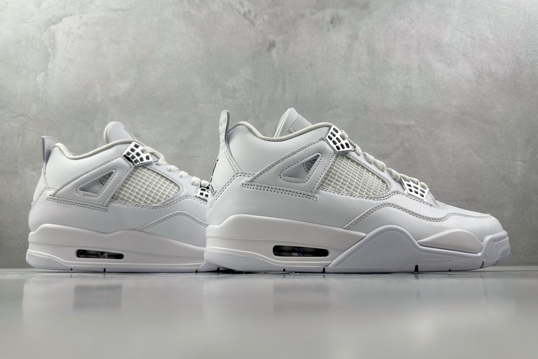 Jordan Air Jordan 4 retro pure money 银扣 纯白 308497-100