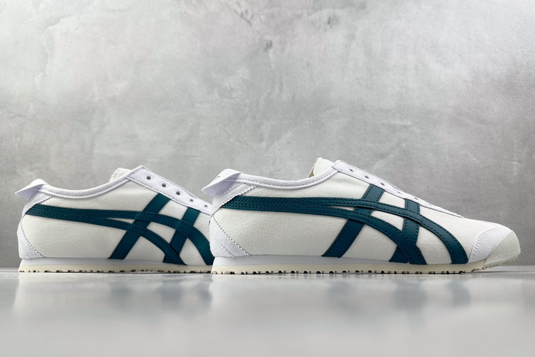 PK帆布特价 
全新工厂开发 Onitsuka Tiger MEXICO 66白蓝

货号：1183A3