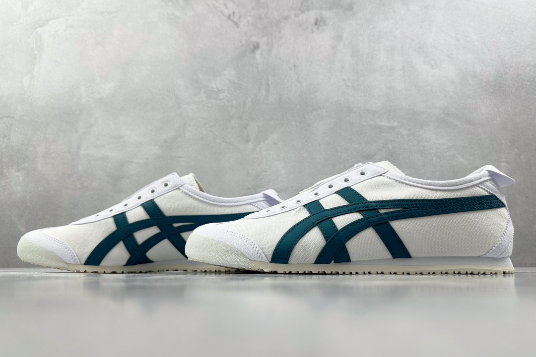PK帆布特价 
全新工厂开发 Onitsuka Tiger MEXICO 66白蓝

货号：1183A3