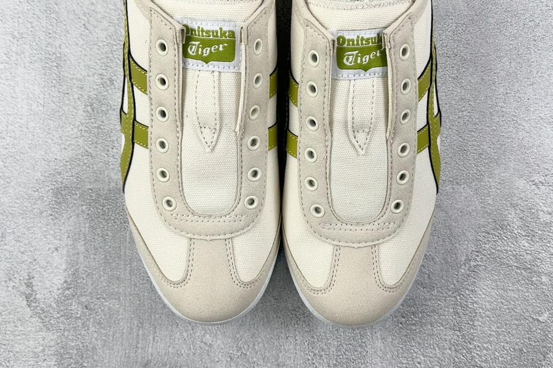 PK帆布特价 
全新工厂开发 Onitsuka Tiger鬼塚虎 MEXICO 66 皮革 Slip-O