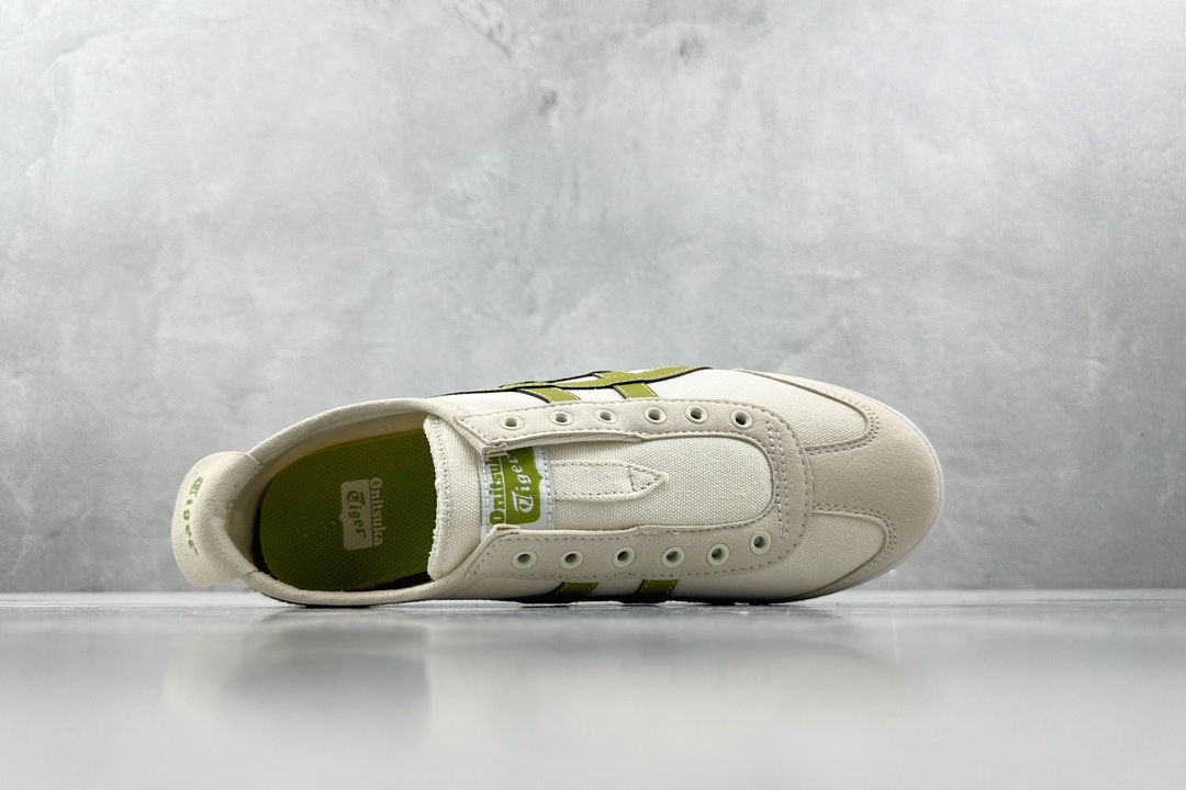 PK帆布特价 
全新工厂开发 Onitsuka Tiger鬼塚虎 MEXICO 66 皮革 Slip-O