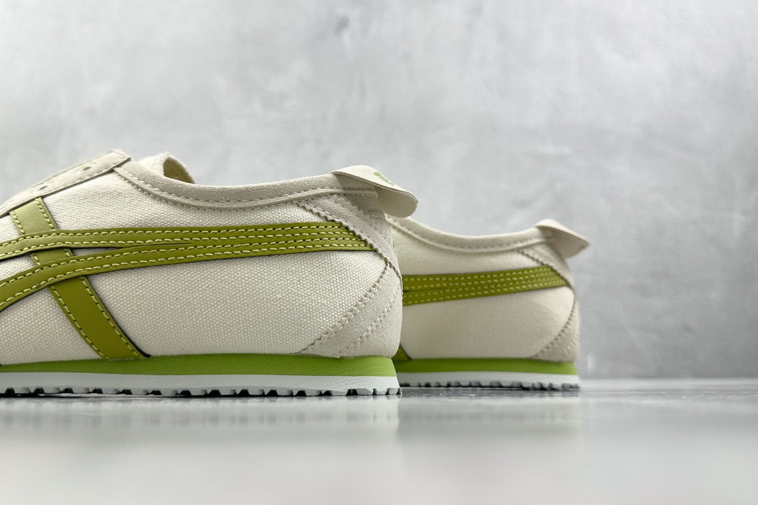 PK帆布特价 
全新工厂开发 Onitsuka Tiger鬼塚虎 MEXICO 66 皮革 Slip-O