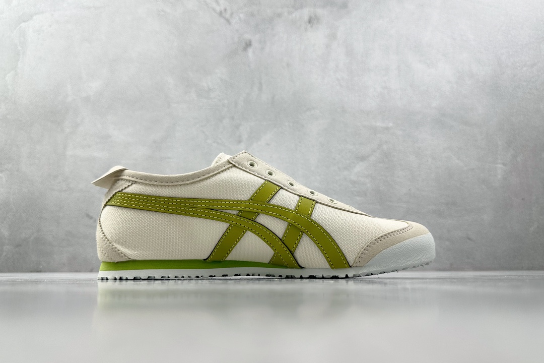 PK帆布特价 
全新工厂开发 Onitsuka Tiger鬼塚虎 MEXICO 66 皮革 Slip-O