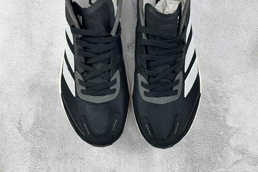 顶级纯原 专业跑鞋 adid Adizero Boston 11 黑白色  GX6651