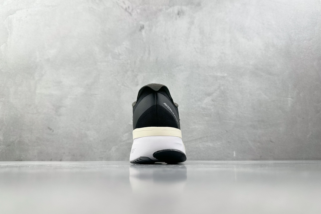 顶级纯原 专业跑鞋 adid Adizero Boston 11 黑白色  GX6651
