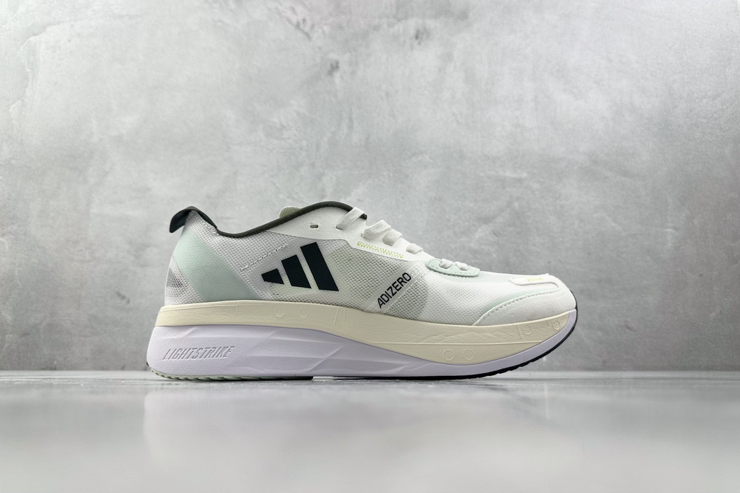 顶级纯原 专业跑鞋 adid Adizero Boston 11 白黑  GY8407