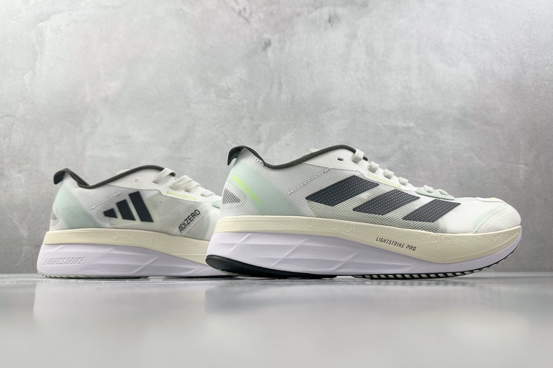 顶级纯原 专业跑鞋 adid Adizero Boston 11 白黑  GY8407