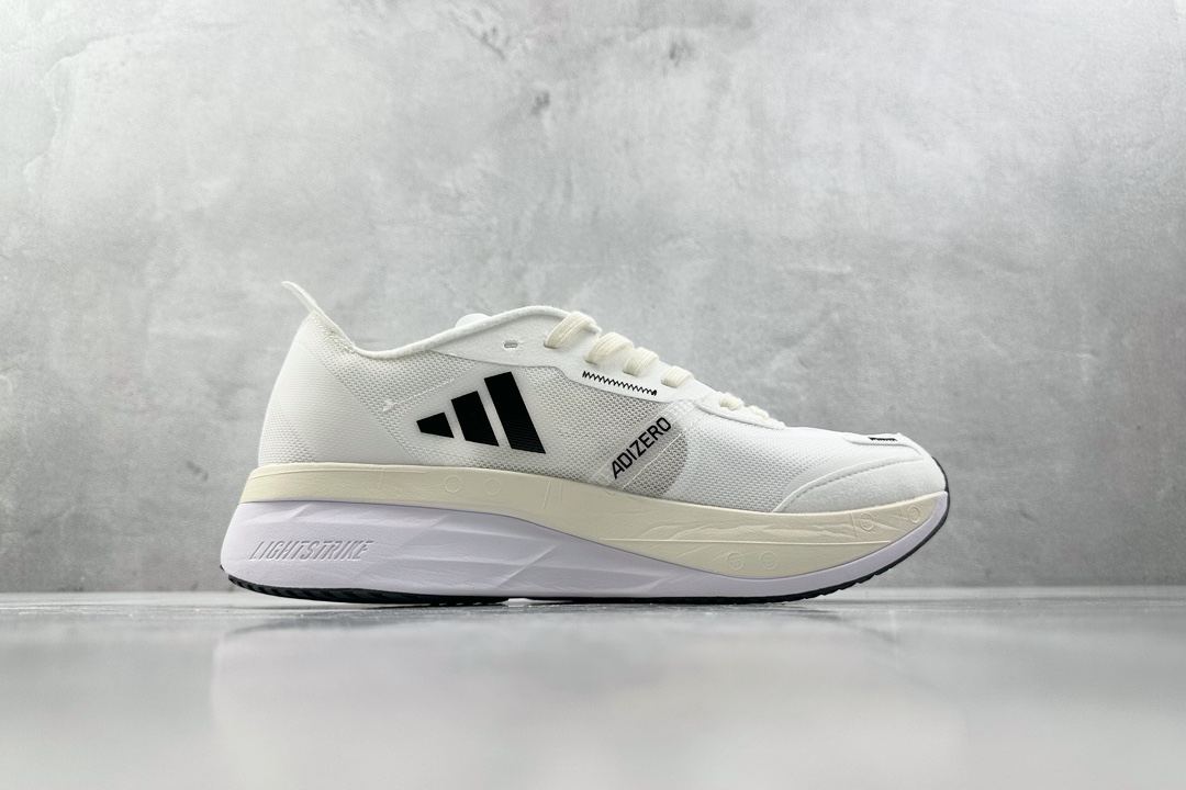 顶级纯原 专业跑鞋 adid Adizero Boston 11 白黑  GY2586