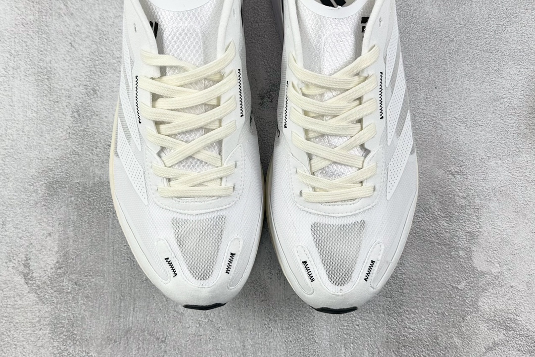 顶级纯原 专业跑鞋 adid Adizero Boston 11 白黑  GY2586