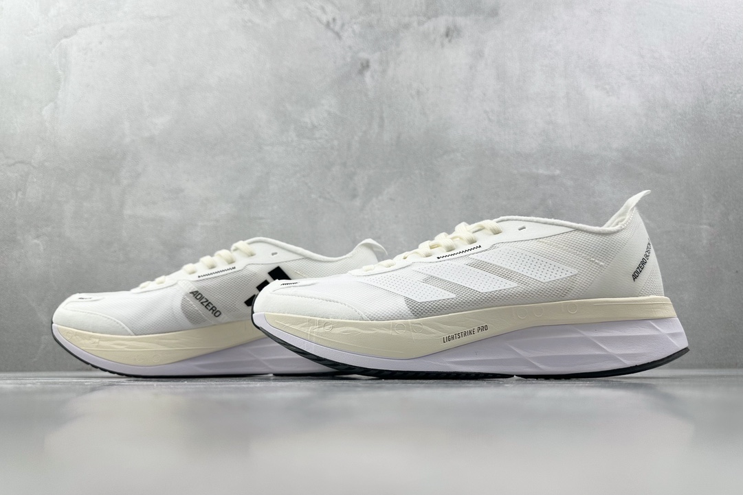 顶级纯原 专业跑鞋 adid Adizero Boston 11 白黑  GY2586