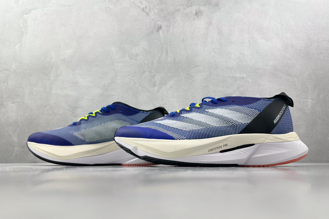 顶级纯原 专业跑鞋 adid Adizero Boston 12 蓝白色  IF8170
