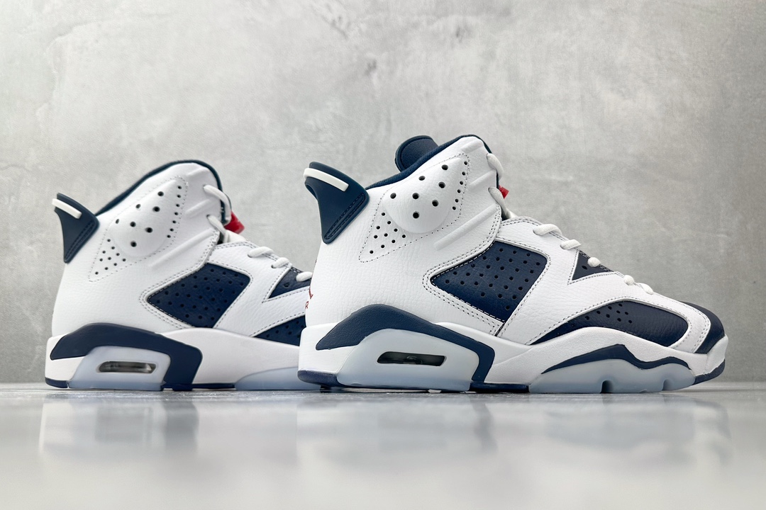 全新外贸订单 Jordan Air Jordan 6 Retro 白青红 CT8529-164