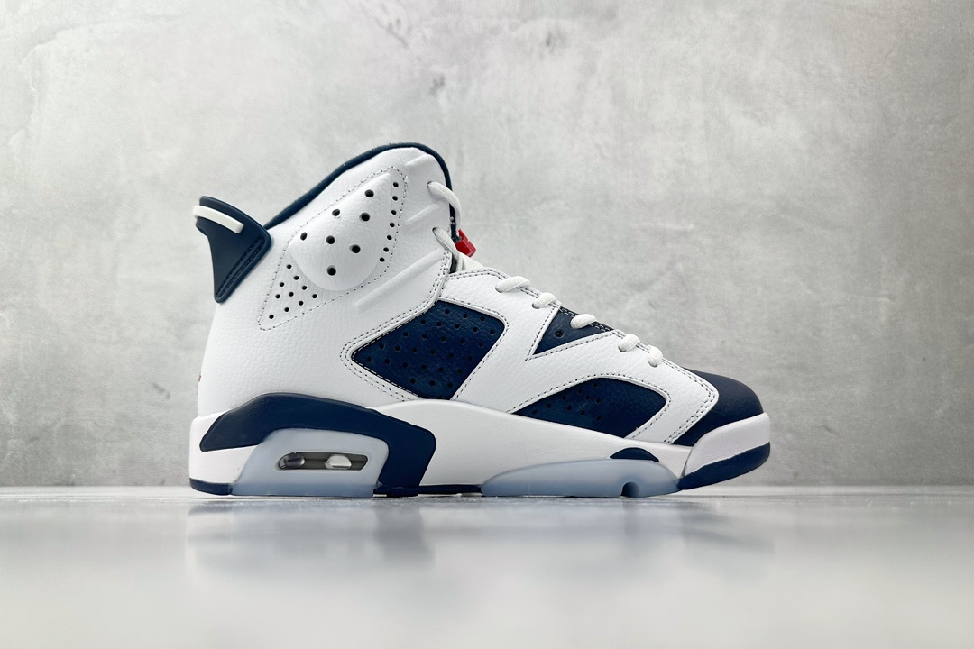 全新外贸订单 Jordan Air Jordan 6 Retro 白青红 CT8529-164