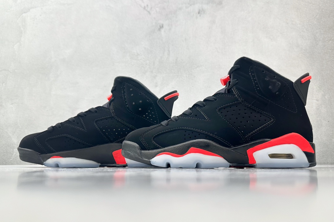 全新外贸订单 Air Jordan 6 Black Infrared OG 红外线 黑红 384665-060