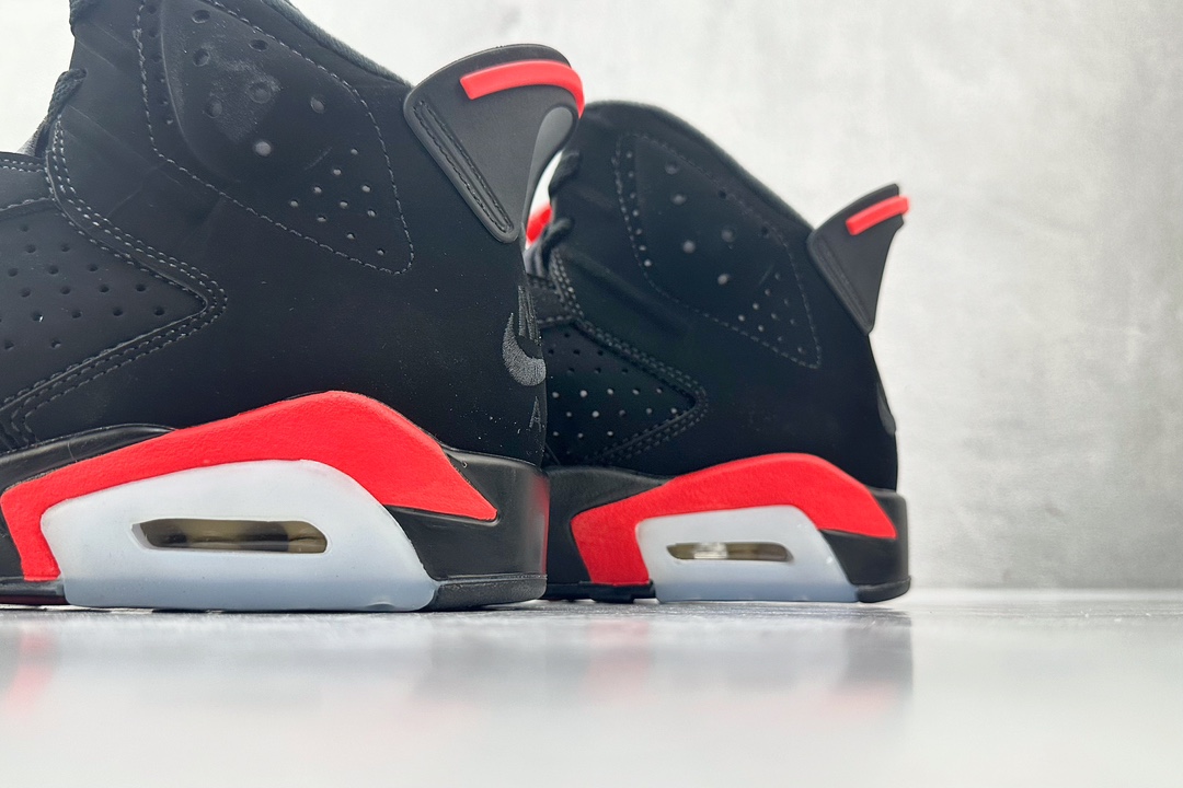 全新外贸订单 Air Jordan 6 Black Infrared OG 红外线 黑红 384665-060