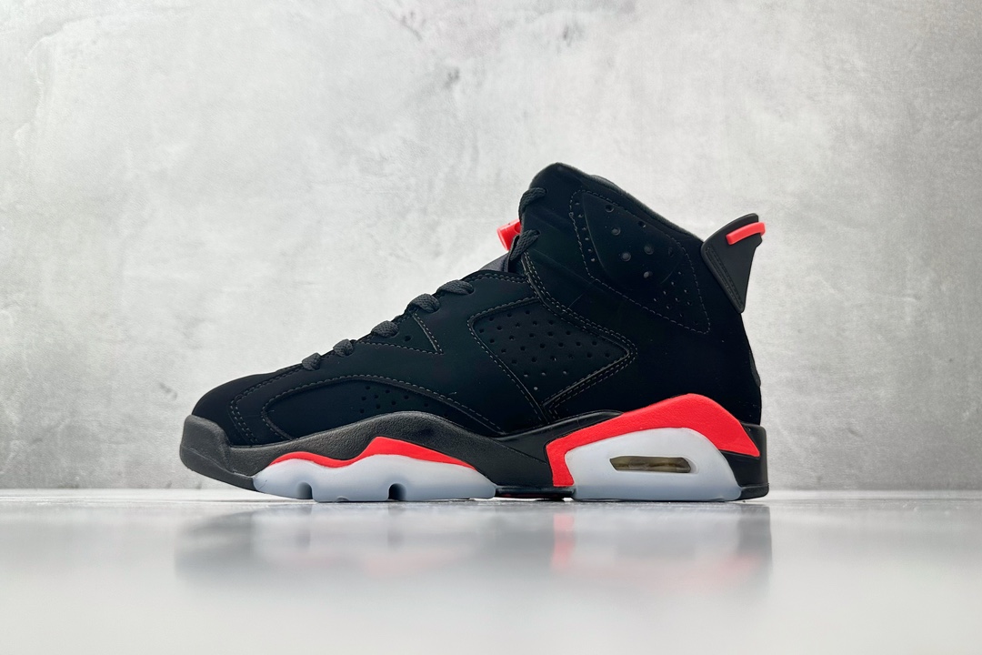 全新外贸订单 Air Jordan 6 Black Infrared OG 红外线 黑红 384665-060