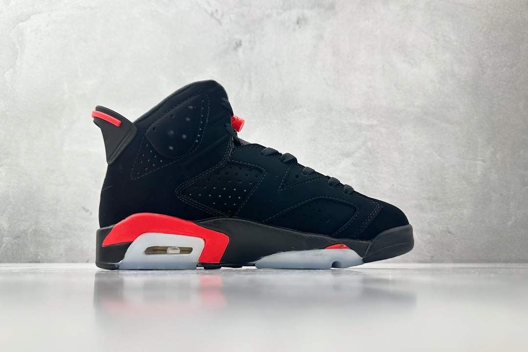 全新外贸订单 Air Jordan 6 Black Infrared OG 红外线 黑红 384665-060