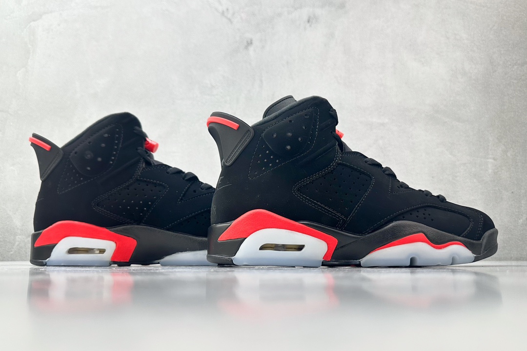 全新外贸订单 Air Jordan 6 Black Infrared OG 红外线 黑红 384665-060