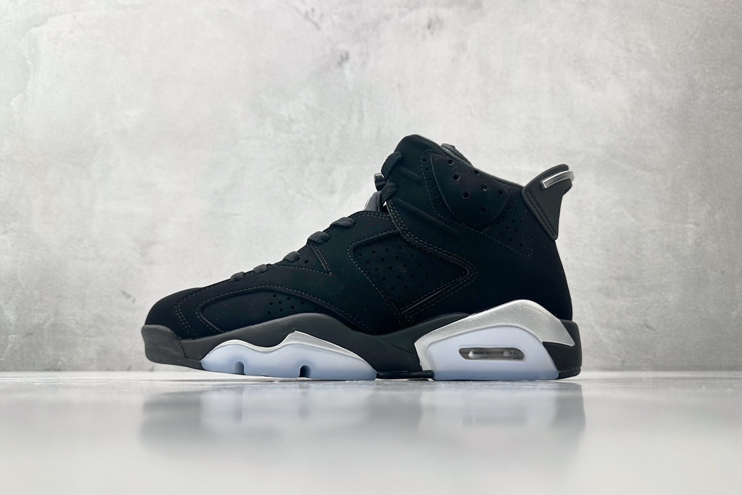 全新外贸订单 Jordan Air Jordan 6 retro ”metallic silver” 黑银 DX2836-001