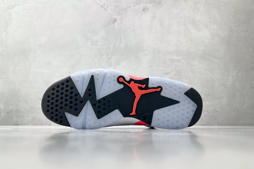 全新外贸订单 Jordan Air Jordan 6 Retro Infrared White 樱木 红白 384664-123