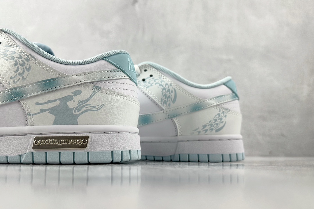 特价 
【定制球鞋】Nike Dunk Low NO.龙年限定 御龙青花 GS 白蓝

货号：FB910