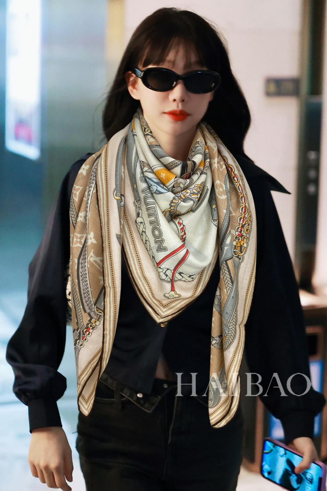 1:1 Replica
 Louis Vuitton Scarf High Quality Happy Copy
 Printing Cashmere Chains