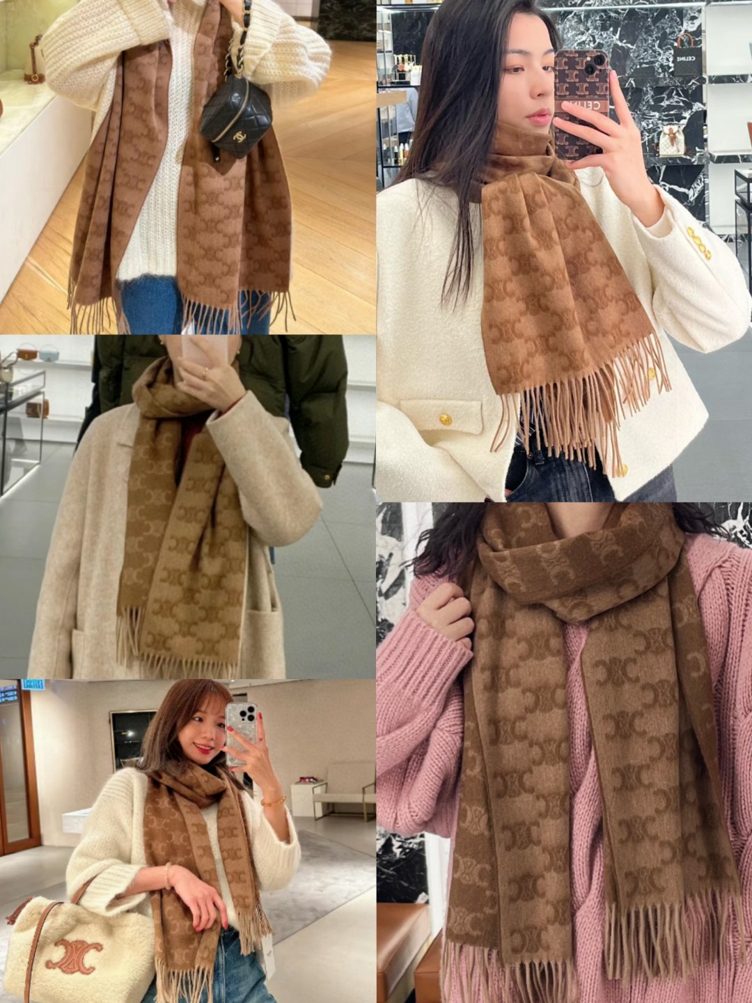 NO:172928,Serene's new model this year [CL logo cashmere long scarf] for men and women, double-sided jacquard scarf, which has changed the simple style of the past and adopts a retro style. It really controls the fashion trends. This export order is rare and is also a very Classical design. It is classic and generous. The upper body is invincible. The fabric is made of cashmere material supplied by customers, with a heavy feel. The specification is 38*180. This length can be worn or surrounded. It is suitable for formal wear or casual wear., High-version scarf, christian louboutin19860909瑟琳今年新款【CL标志羊绒长巾】男女同款双面提花围巾,一改往日的简约风,采用复古风格,真是把时尚潮流拿捏的稳稳的,这种出口订单比较难遇也是非常Classical的设计,经典大方上身无敌好看,面料采用的是客供的羊绒材质,手感厚重,规格38*180这个长度可披可围,搭配正装或者搭配休闲装都很合适.,高版本围巾,christian louboutin,scarf