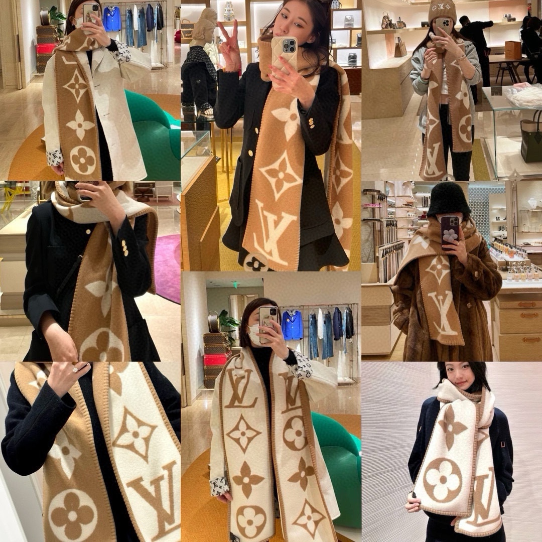 NO:183036,The popular donkey family [L large pattern double-sided long scarf] is so beautiful. Sweet Dreams scarf is made of wide Monogram jacquard pattern on both sides to present contrasting colors, and is paired with lock edge embroidery. The cashmere cuts out a large size. No matter what shape it is, it can bring a comfortable and warmth to the cold winter. The design feels younger and the size is 34*220cm, the ingredients are cashmere high-version scarf, high-version scarf, louis vuitton, stuart weitzman, louis vuitton19860909驴家爆款【L大花纹双面长巾】太好看了Sweet Dreams 围巾以宽大Monogram提花织纹于两面呈现对比色彩,搭配锁边绣.山羊绒裁出大幅尺寸,无论何种造型方式,均可为凛凛寒冬带来舒柔暖意. 设计感觉偏年轻化了尺寸34*220cm,成份山羊绒高版本围巾,高版本围巾,louis vuitton,stuart weitzman,louis vuitton,scarf