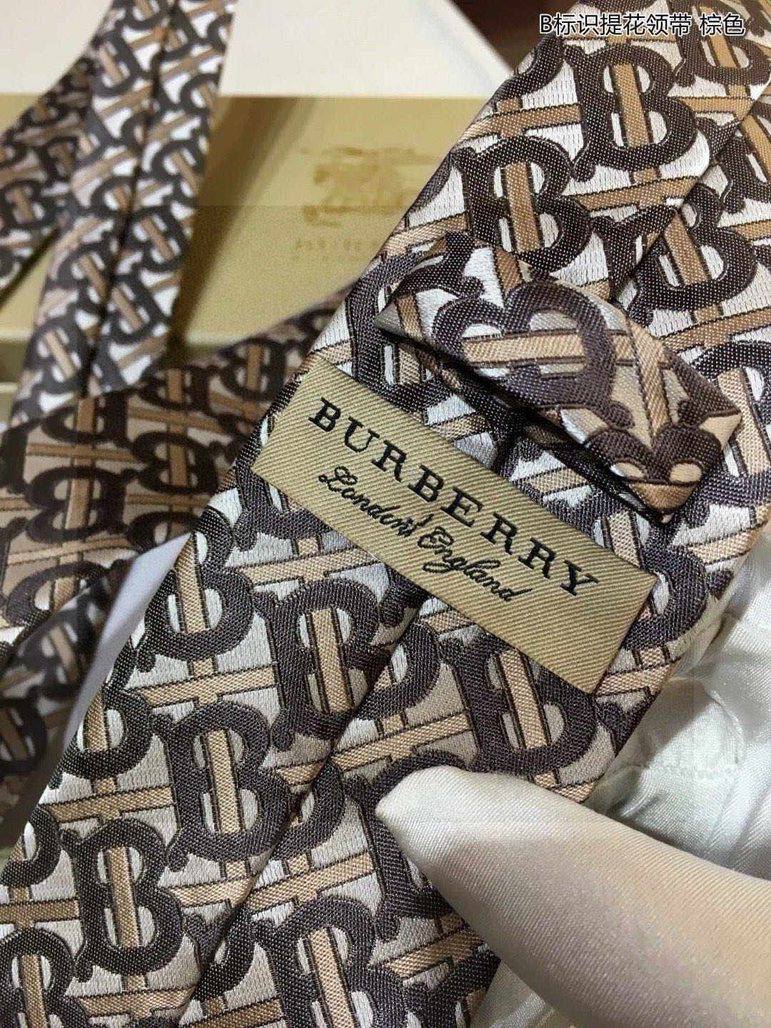 Elegant Men’s Silk TB Letter Tie: Rare Ideal Choice for Fashionable Presentation - 图片 8