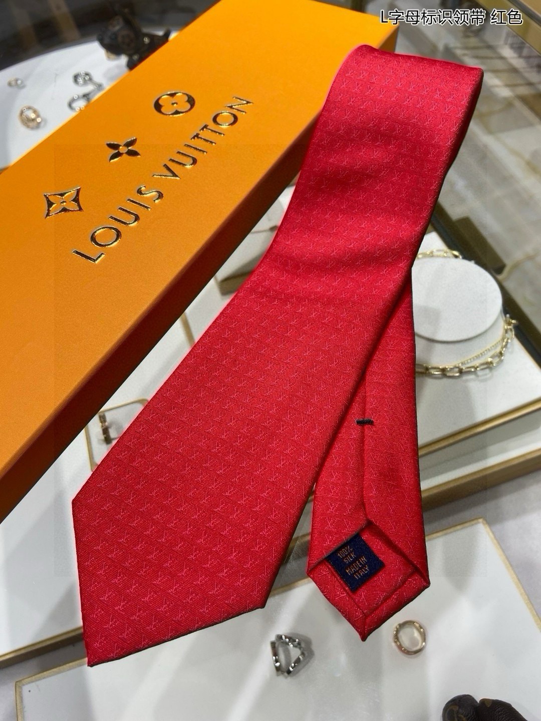 P180 Men’s L-Letter-Marked Tie Collection: Elegant, Quality Silk for Stylish Men - 图片 5
